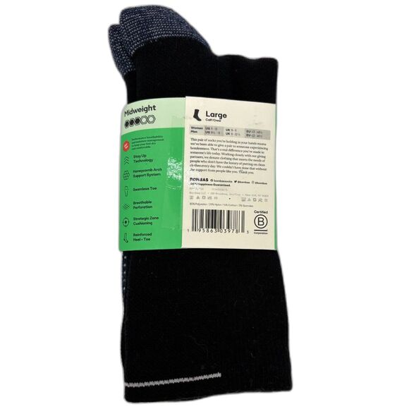 Unisex Bombas Performance Golf Hex Tec, Size L, New! - Picture 2 of 2